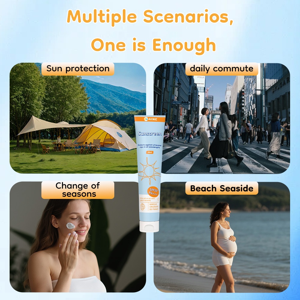 Sunscreen AVINIE SPF50+ PA++++ Physical Foto 7