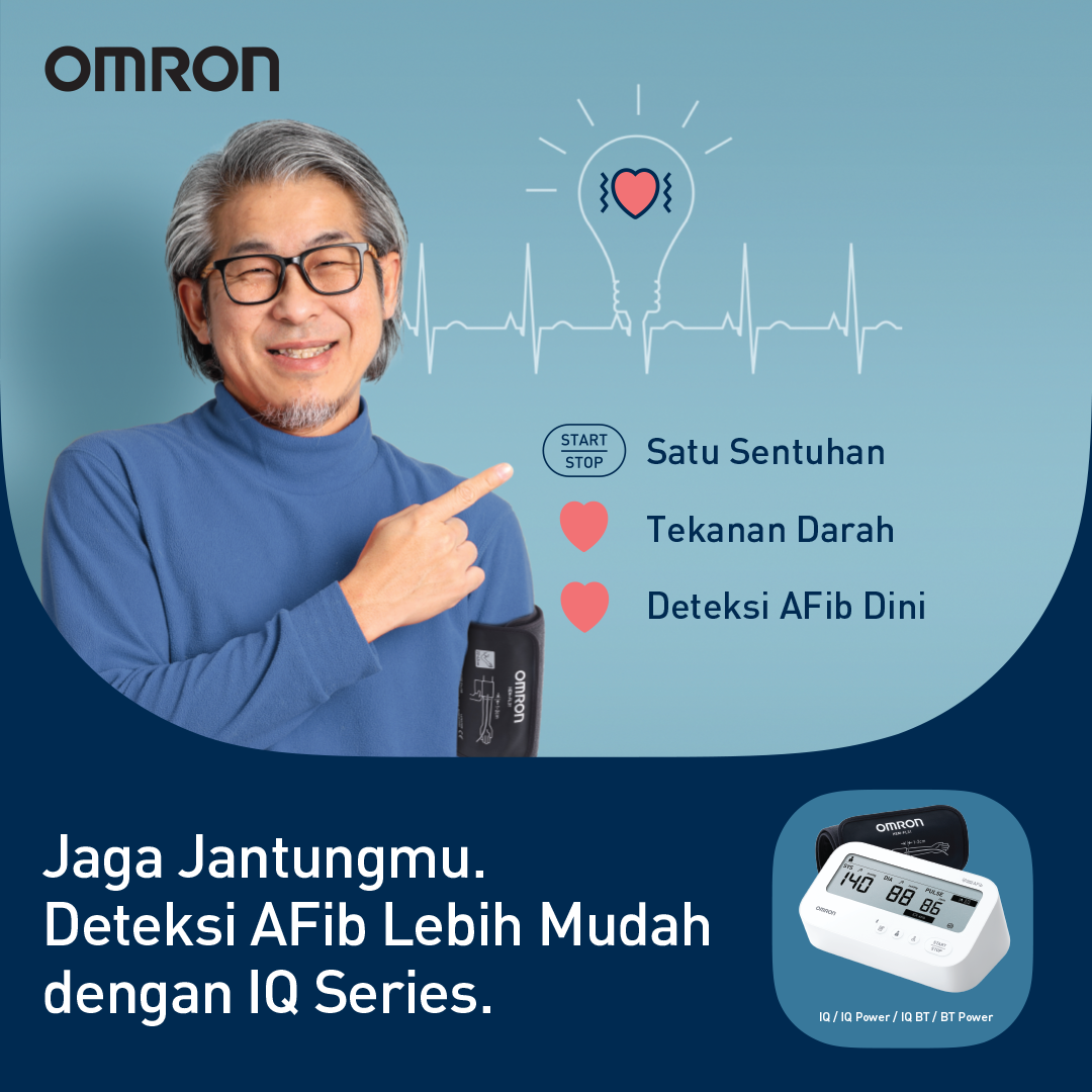 Omron Blood Pressure Monitor HEM-7194T1 IQ BT Power dengan Deteksi AFib Bluetooth Foto 5