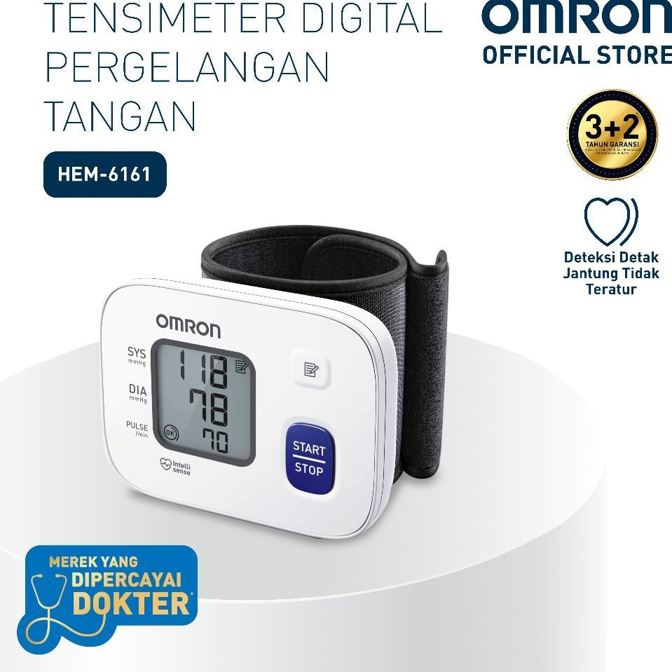 Omron Tensimeter Digital HEM-7156T-AP Monitor Tekanan Darah dan Detak Jantung