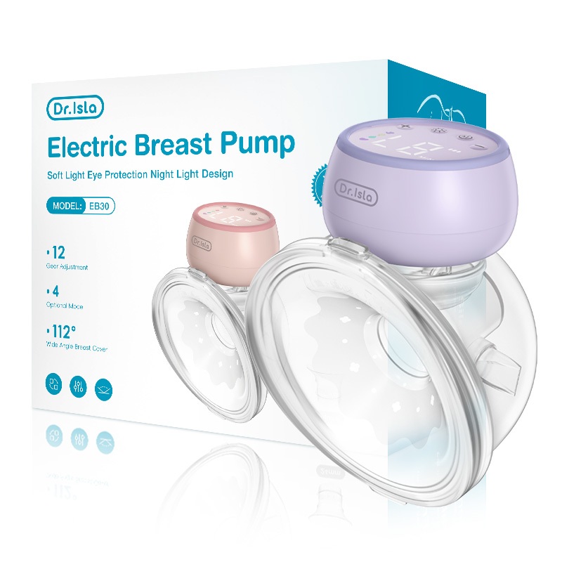 Pompa ASI Elektrik Dr.isla EB30 Handsfree Wireless Rechargeable dengan Lampu Malam BPA Free Foto 8