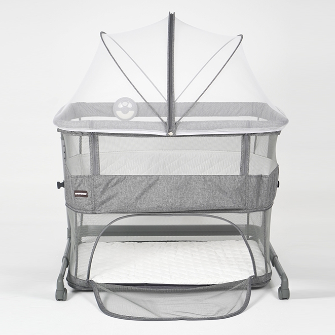 Baby Box Babydoes Bravada Side Bed Bassinet Playard 3in1 Music Box & Kelambu Foto 7