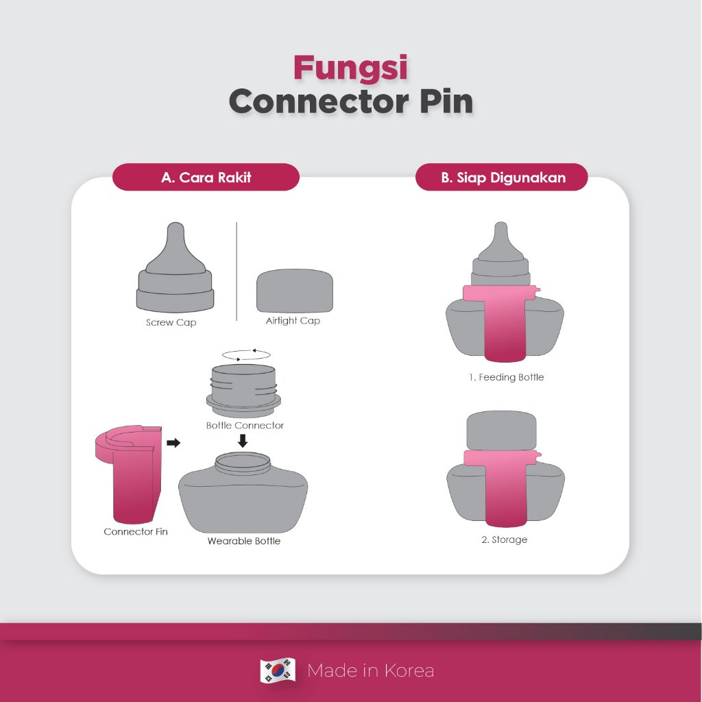 Spectra Wearable Connector Pin untuk Pompa ASI Spectra H1 dan H1 Lite BPA Free Foto 3