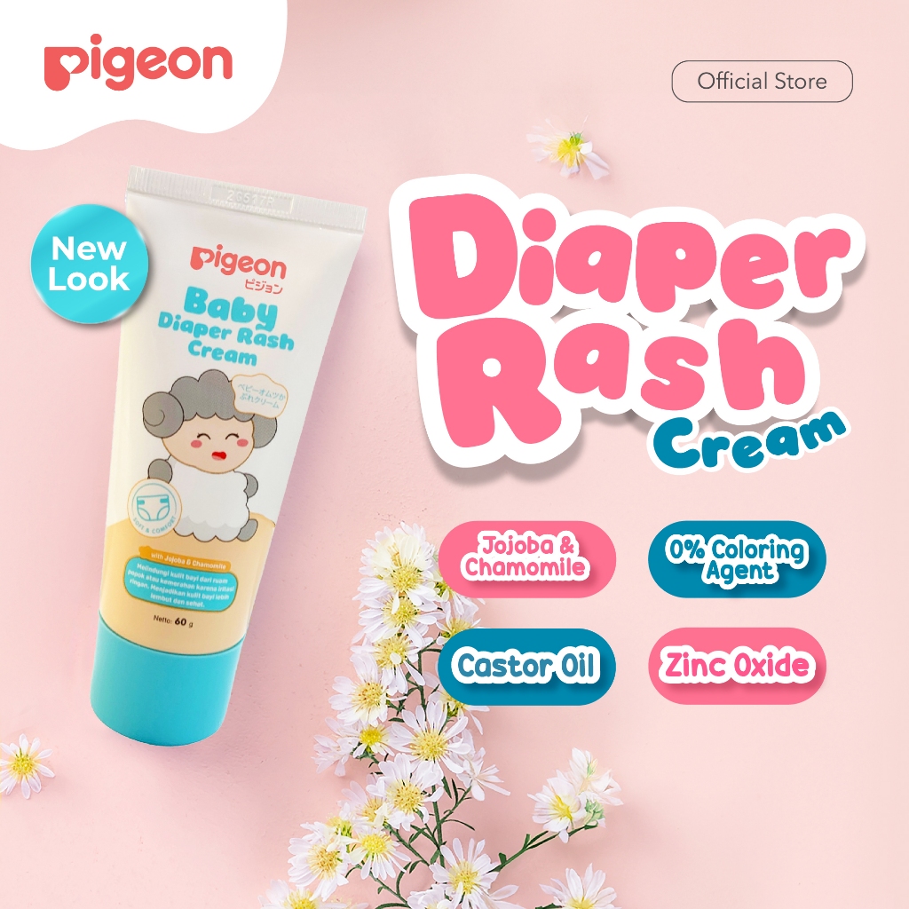 Pigeon Baby Diaper Rash Cream 60g Salep Ruam Popok Chamomile Halal BPOM