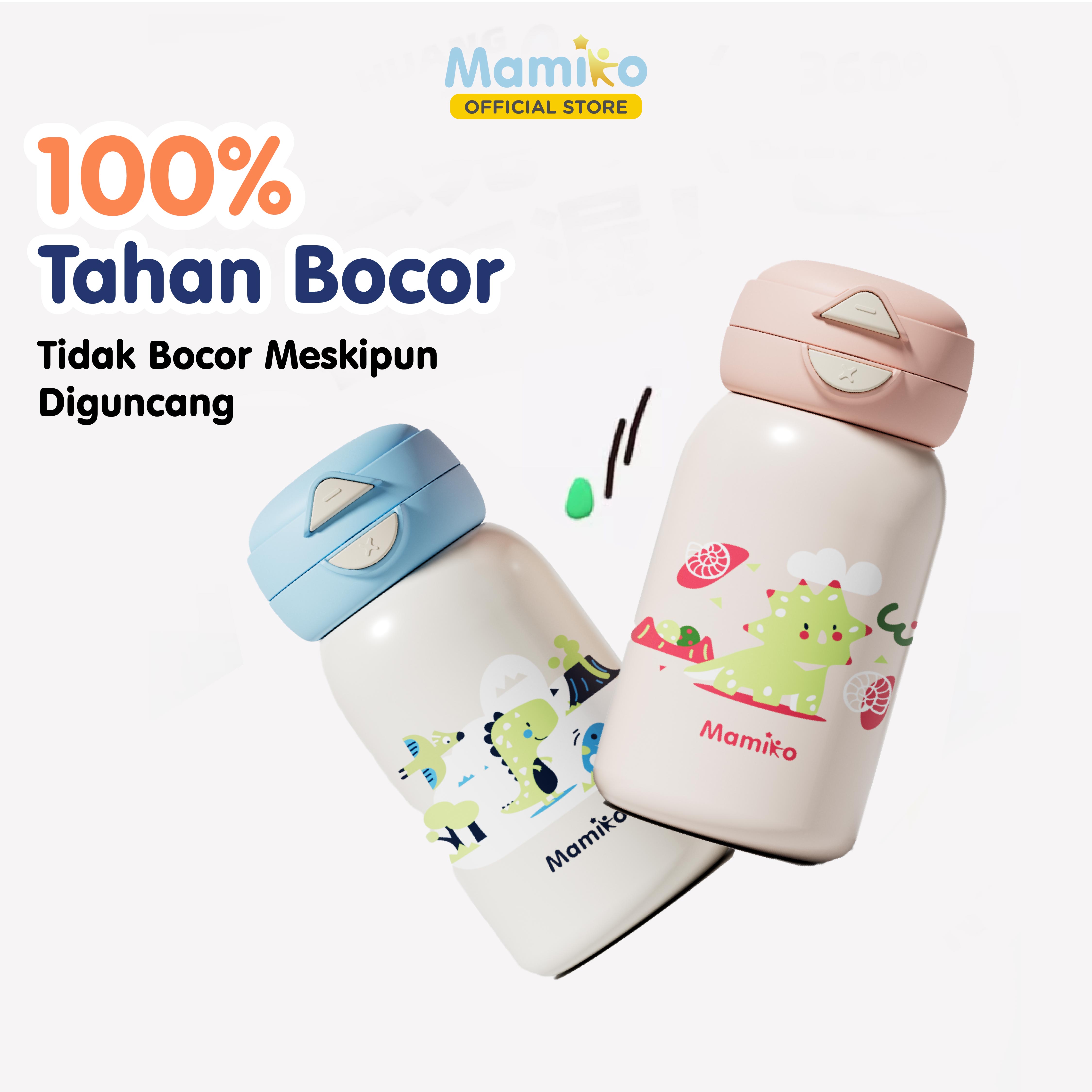 Mamiko Botol Minum Vakum 550ml Stainless Steel 316 Sedotan & Teguk Anti Bocor Foto 6