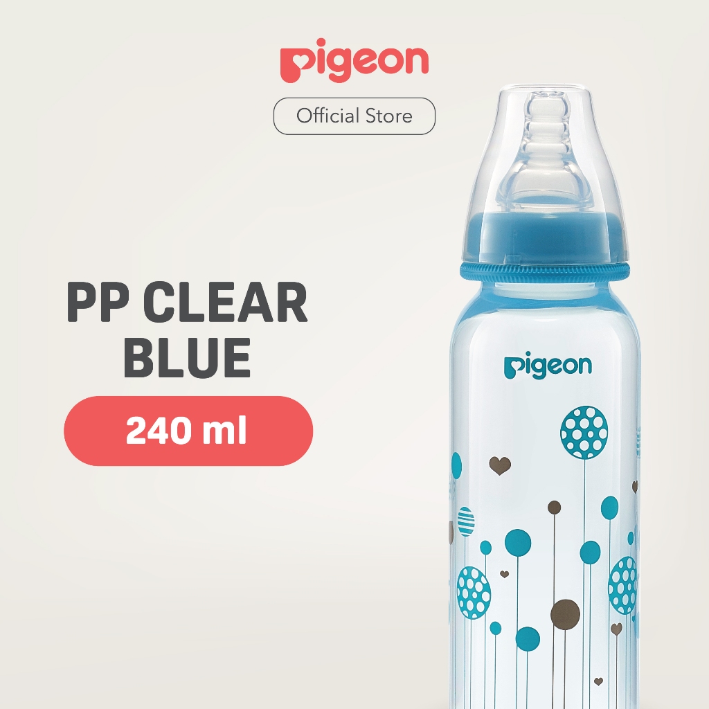 Botol Susu Pigeon PP Clear 240ml Dot S-Type Peristaltic Slim Neck Anti Kolik Foto 5