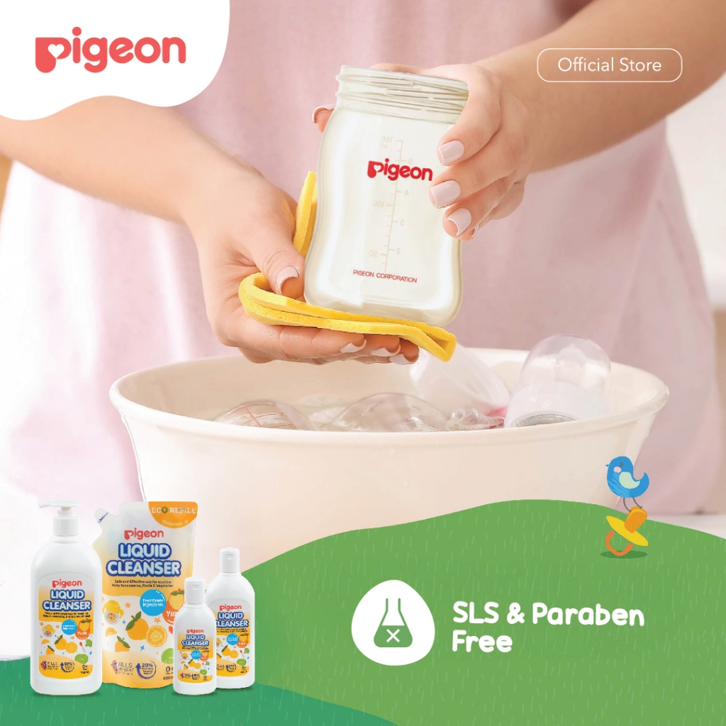 Pigeon Liquid Cleanser Yuzu 200ml Cair Pembersih Botol Susu Bayi Foto 2