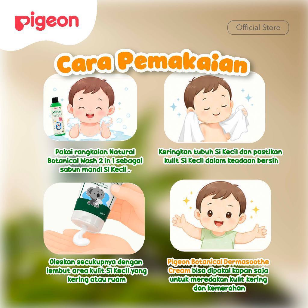 Pigeon Dermasoothe Calming Cream Krim Kulit Sensitif & Eksim 50ml Foto 4