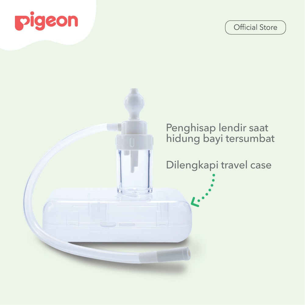 Pigeon Nose Cleaner Tube Type Alat Penghisap Lendir Ingus Bayi Aman BPA Free Foto 2