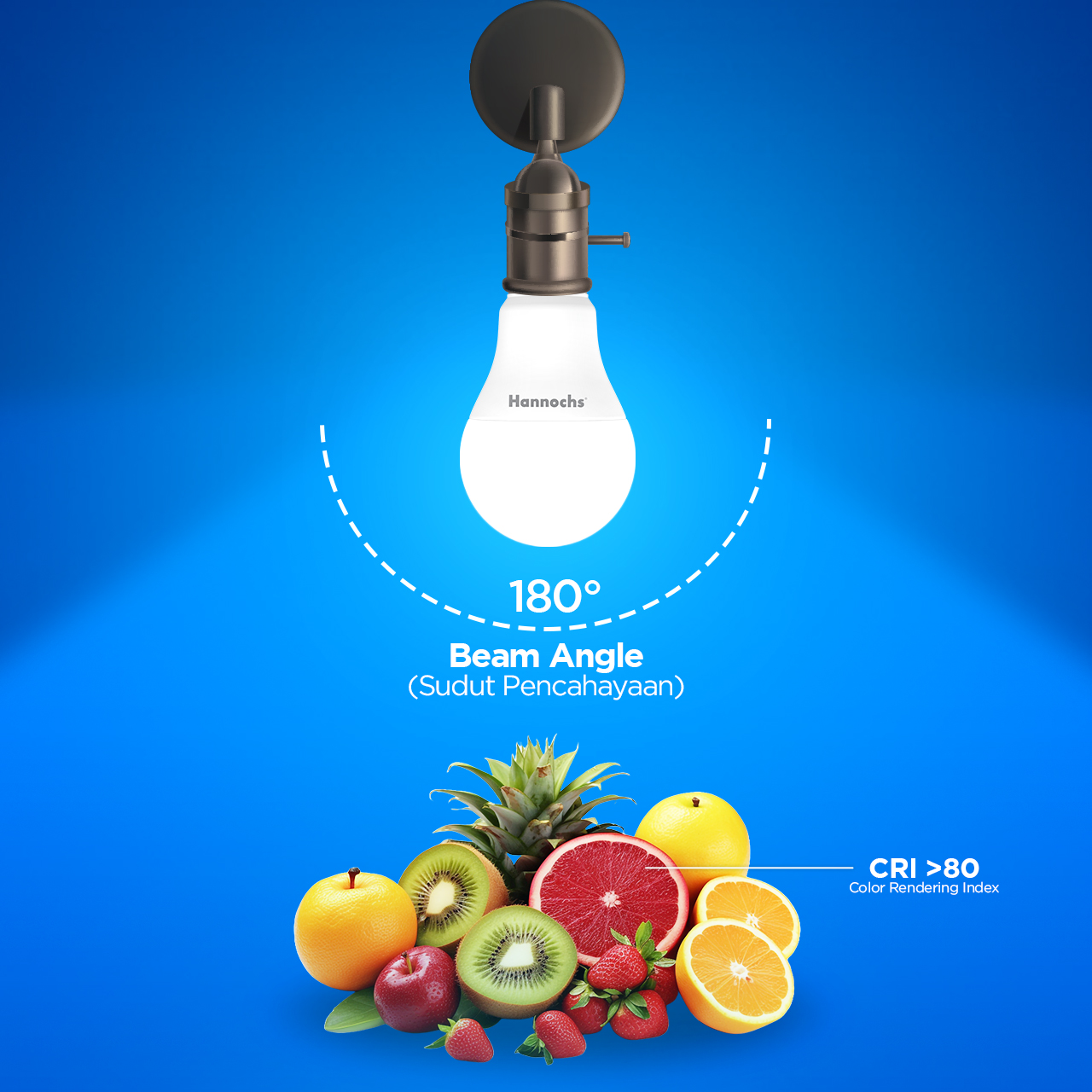Bohlam LED Hannochs NEX 9W Daylight Foto 6