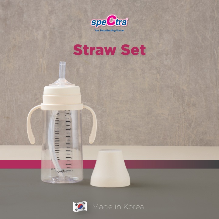 Sedotan Spectra Weighted Straw Set untuk Botol Susu Bayi 0-3 Bulan Foto 2