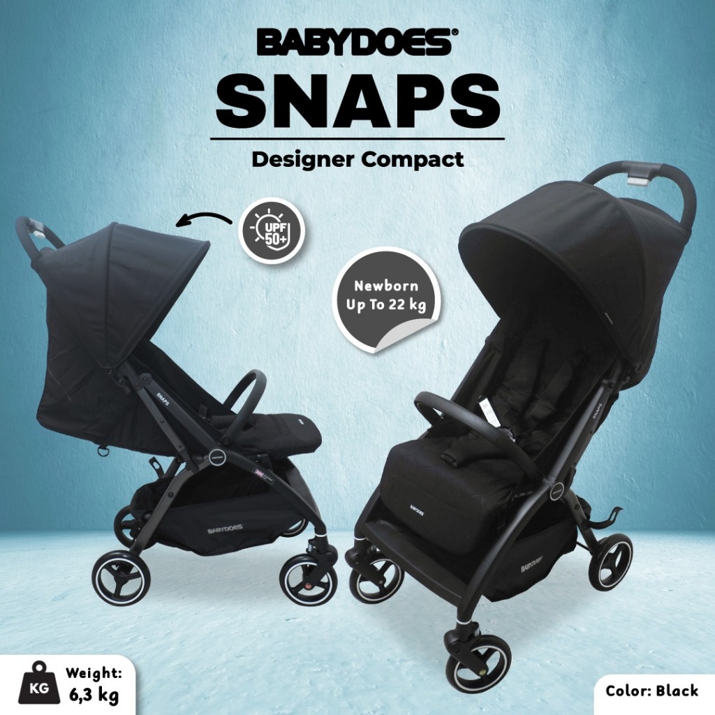 Stroller Babydoes Snaps Lightweight 6.3 kg Compact Portable UPF50+ Foto 5