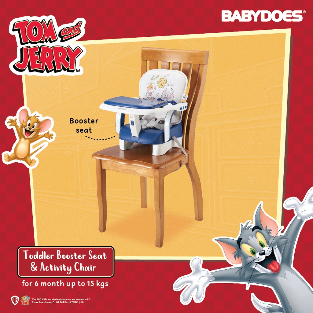 Kursi Bayi Babydoes Tom and Jerry WB100 3-in-1 Booster Seat Floor Chair Foto 6