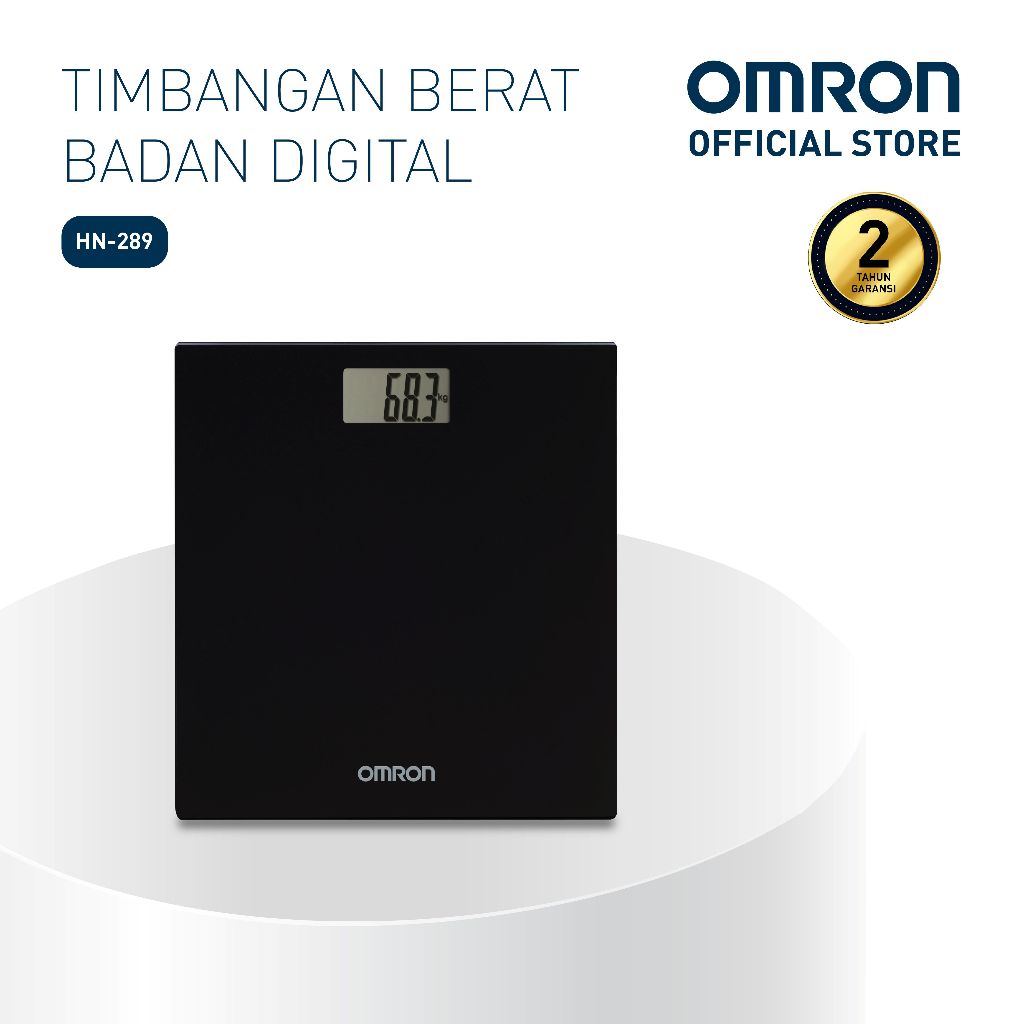 Timbangan Badan Digital Omron HN-289 LCD Tempered Glass Kapasitas 150 kg