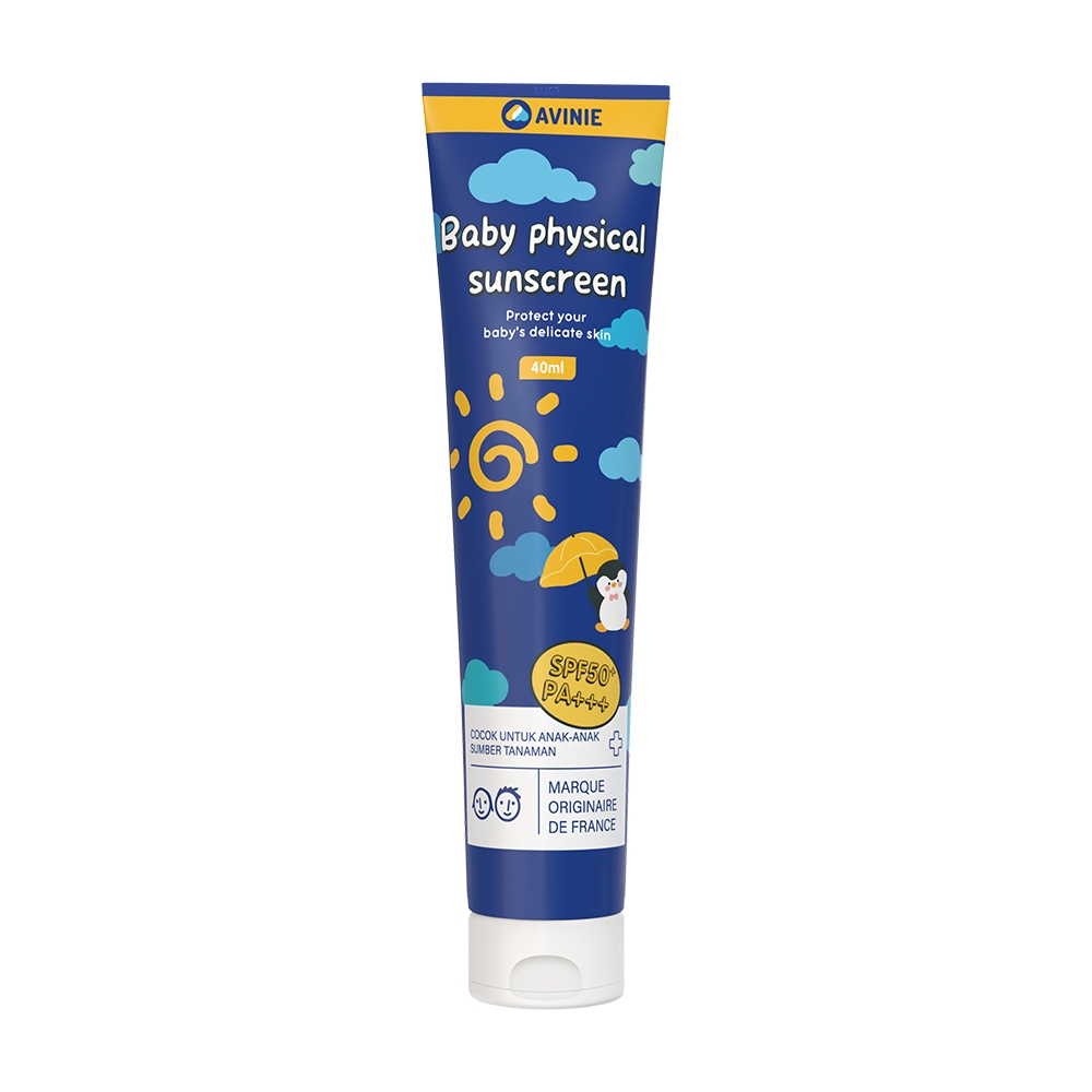 Avinie Physical Sunscreen Bayi Tabir Surya SPF50+ PA+++ 100g dengan Squalene Foto 8