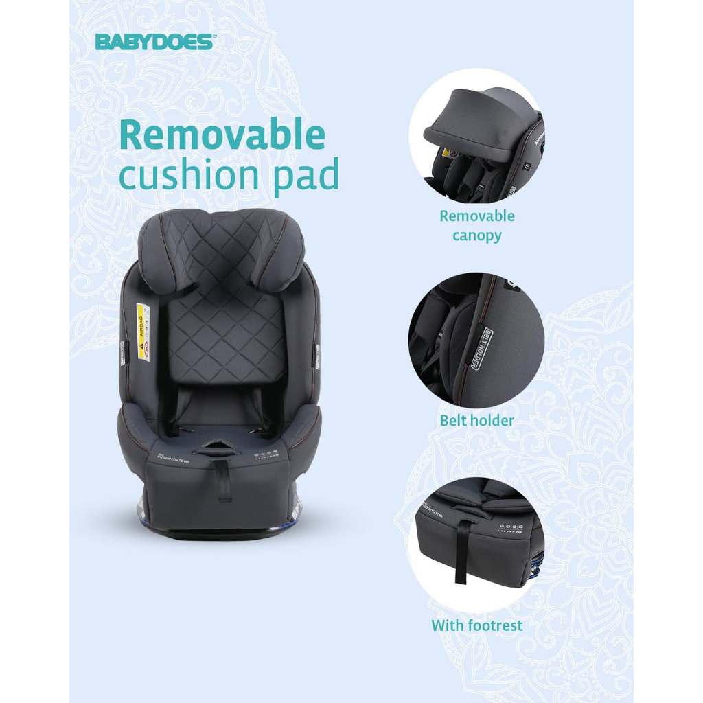 Babydoes Free Rotate 2.0 Car Seat 360° ISOFIX Group 0+/I/II/III Newborn - 36 Kg Foto 4