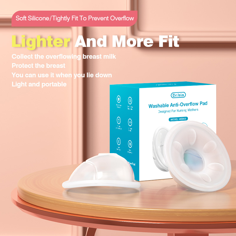 Dr.isla Breast Pad Silikon Penampung ASI Rembes 2Pcs MSB03 BPA Free Foto 3