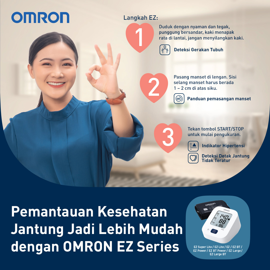 Omron HEM-7143T Tensimeter Digital Lengan Atas dengan Bluetooth Connect dan Teknologi IntelliSense Foto 6