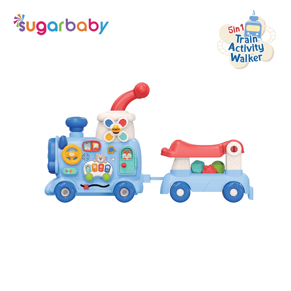 Sugarbaby Train Activity Walker 5in1 Push Walker Kereta Mainan Edukatif Bayi Foto 5