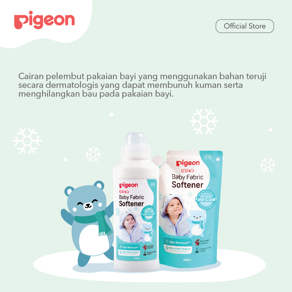 Pigeon Baby Fabric Softener Pelembut Pakaian Bayi 430ML Anti Kuman Foto 2