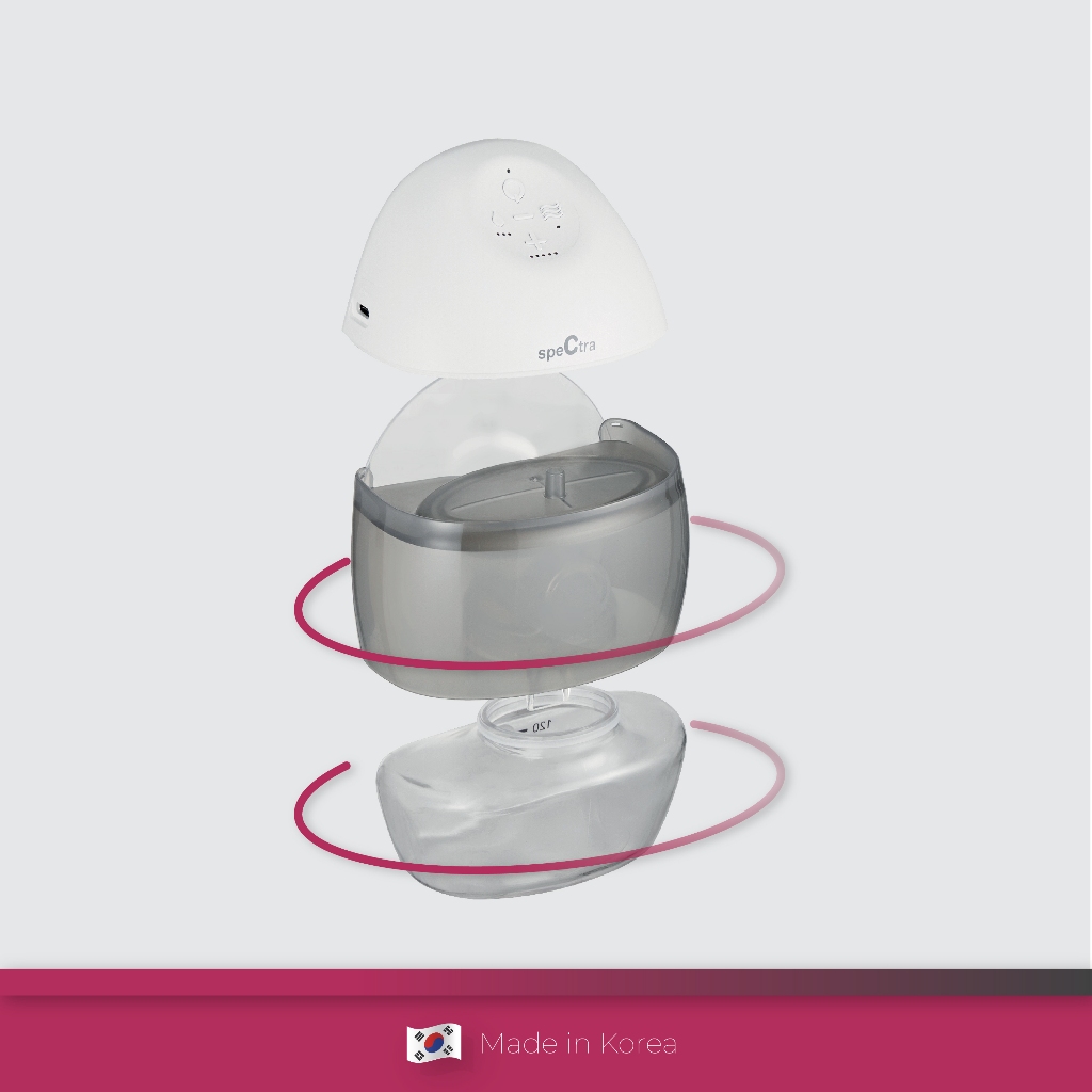 Wearable Breastshield Set SPECTRA Original untuk Pompa ASI H1 & H1 Lite Ukuran S Foto 4