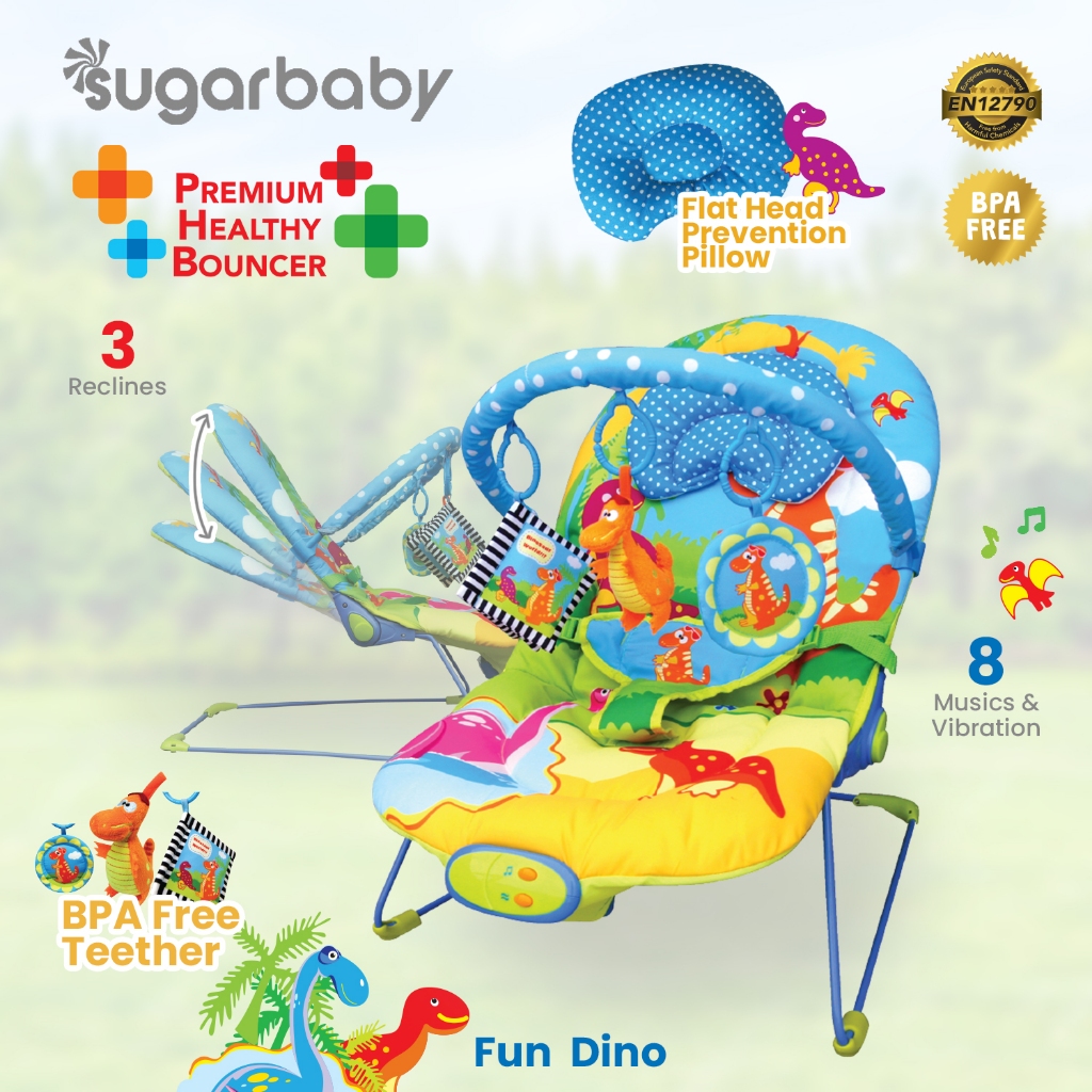 Sugar Baby Premium Baby Bouncer 3in1 Tempat Tidur Duduk Mainan Newborn 11kg Foto 5