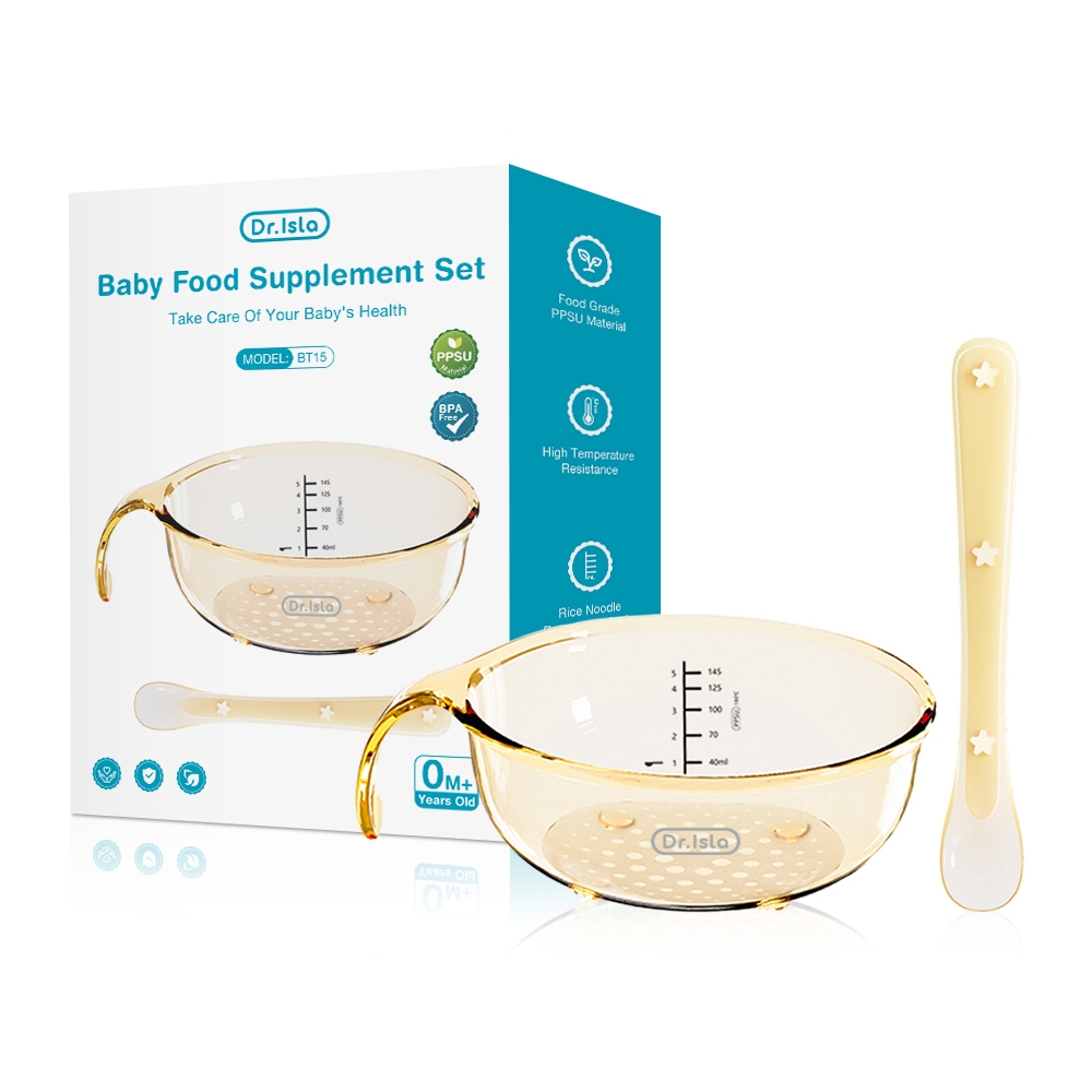 Dr.Isla Set Alat Makan Bayi PPSU BPA Free Mangkok dan Sendok BT15 Foto 7