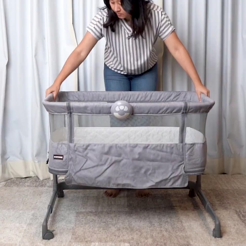 Baby Box Babydoes Bravada Side Bed Bassinet Playard 3in1 Music Box & Kelambu