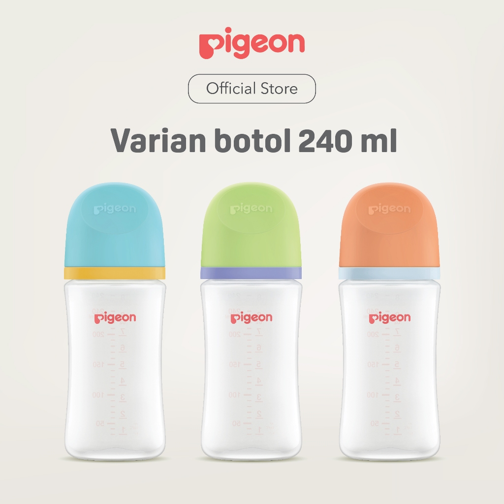 Pigeon Botol Susu Bayi BPP Wide Neck Triple Pack dengan SofTouch Nipple SS & Foto 6