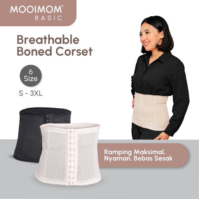 MOOIMOM Breathable Boned Corset Nude Foto 2