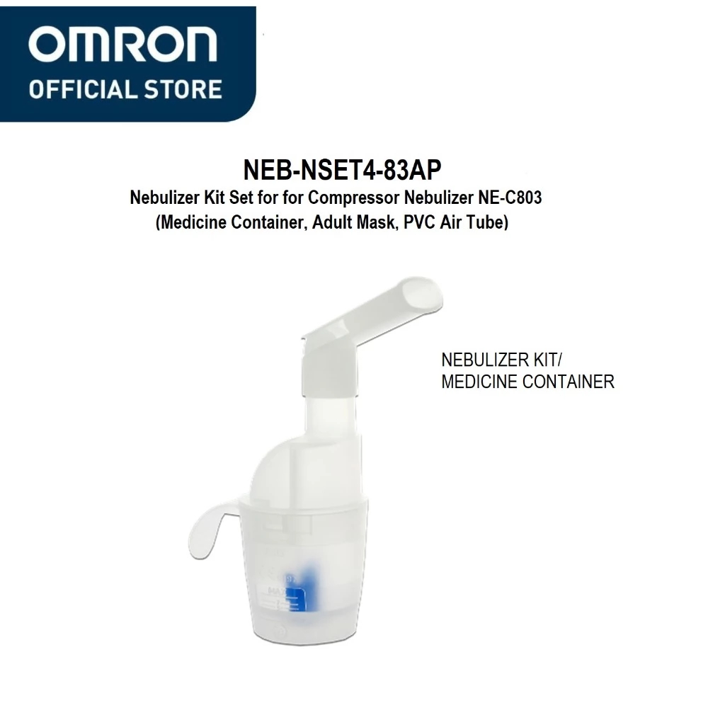 Omron NE-C803 Kit Part Nebulizer Set Masker Dewasa PVC & Selang Foto 2