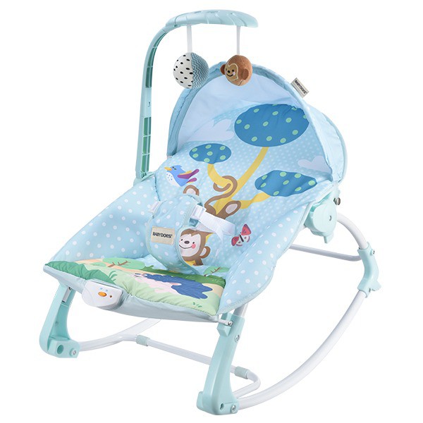 Babydoes Cheeky Baby Rocker Kursi Goyang Bayi 3 in 1 dengan Musik Getar dan Foto 6