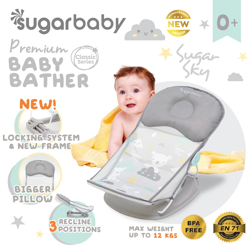 Sugarbaby Premium Baby Bather Dudukan Mandi Bayi Classic Series dan Fun Series Foto 5
