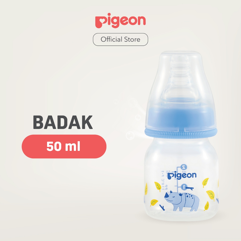 Botol Susu Bayi PIGEON Slim Neck PP RP 50ml Dot S-Type Anti Kolik BPA Foto 5