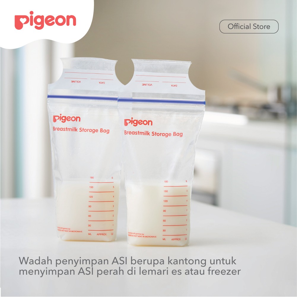 Kantong ASI Pigeon Steril Gamma 180ml Anti Bocor Segel Ganda Pack 25pcs Foto 2