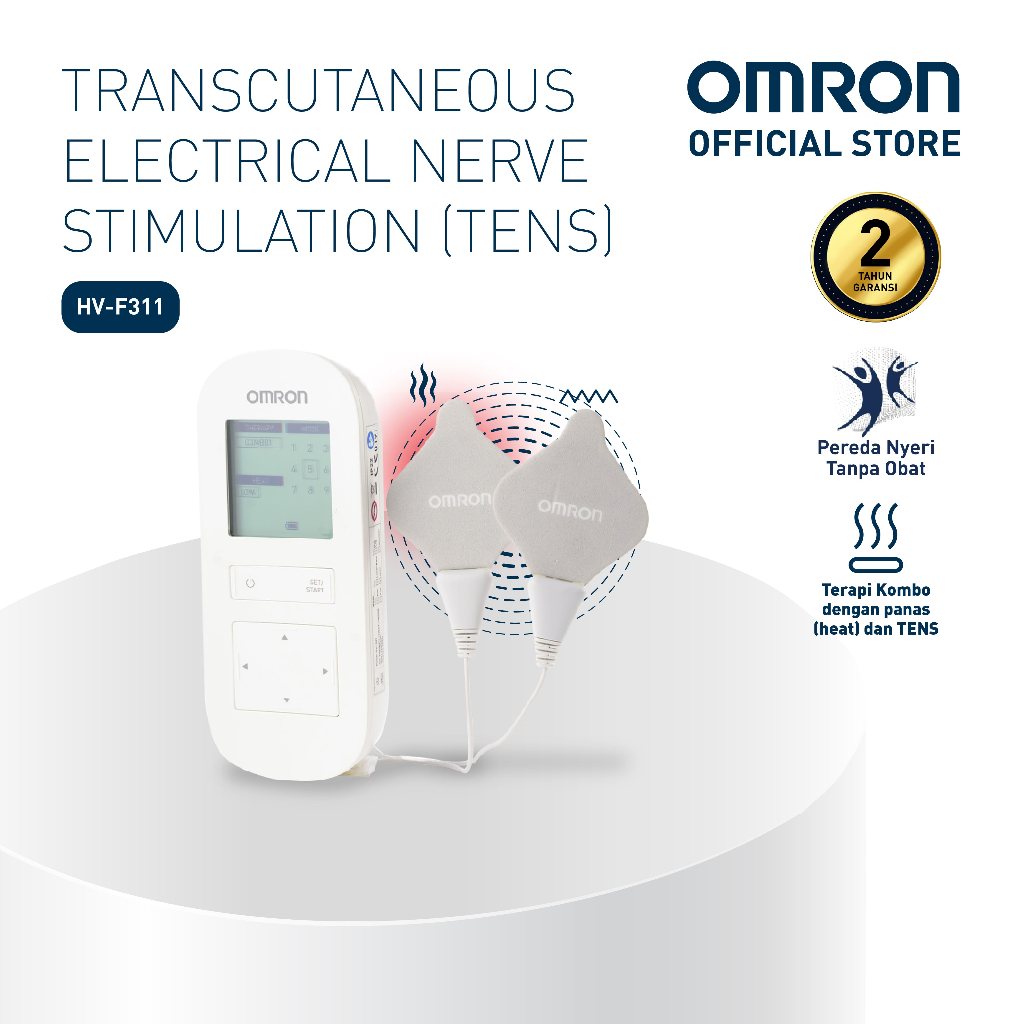 Alat Pijat Elektrik OMRON HV-F311 TENS Pulse Massager dengan Terapi Panas