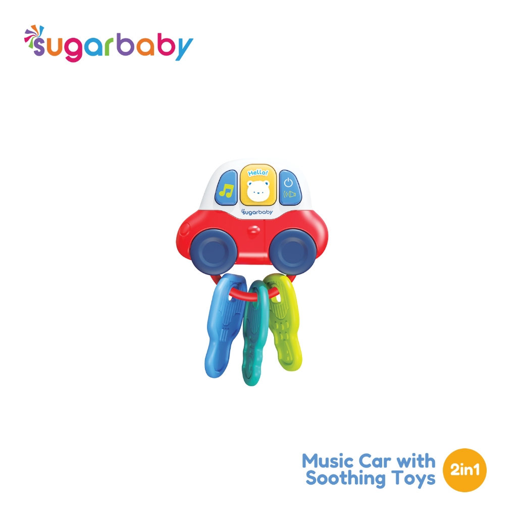 Mainan Edukasi Bayi Sugarbaby Music Car with Soothing Toys 2in1 Teether & Musik Foto 6