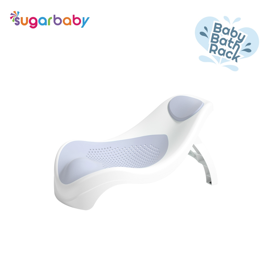 Sugar Baby Bath Rack Alas Mandi Bayi Dudukan Lipat dengan Jaring Silicone & Seat Foto 6