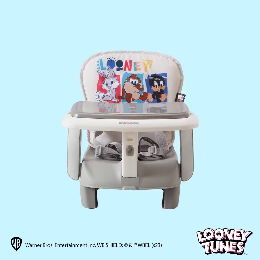Kursi Bayi Babydoes Looney Tunes WB100 Booster Seat 3-in-1 Portable Travel Bag