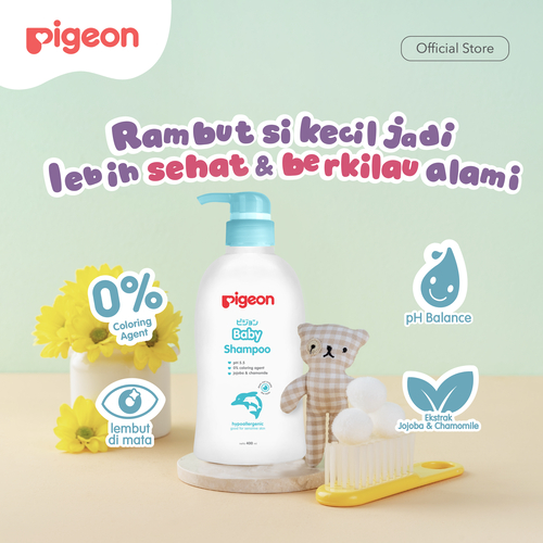 Shampo Bayi Pigeon Chamomile Hypoallergenic pH 5.5 Tidak Pedih Mata Foto 7