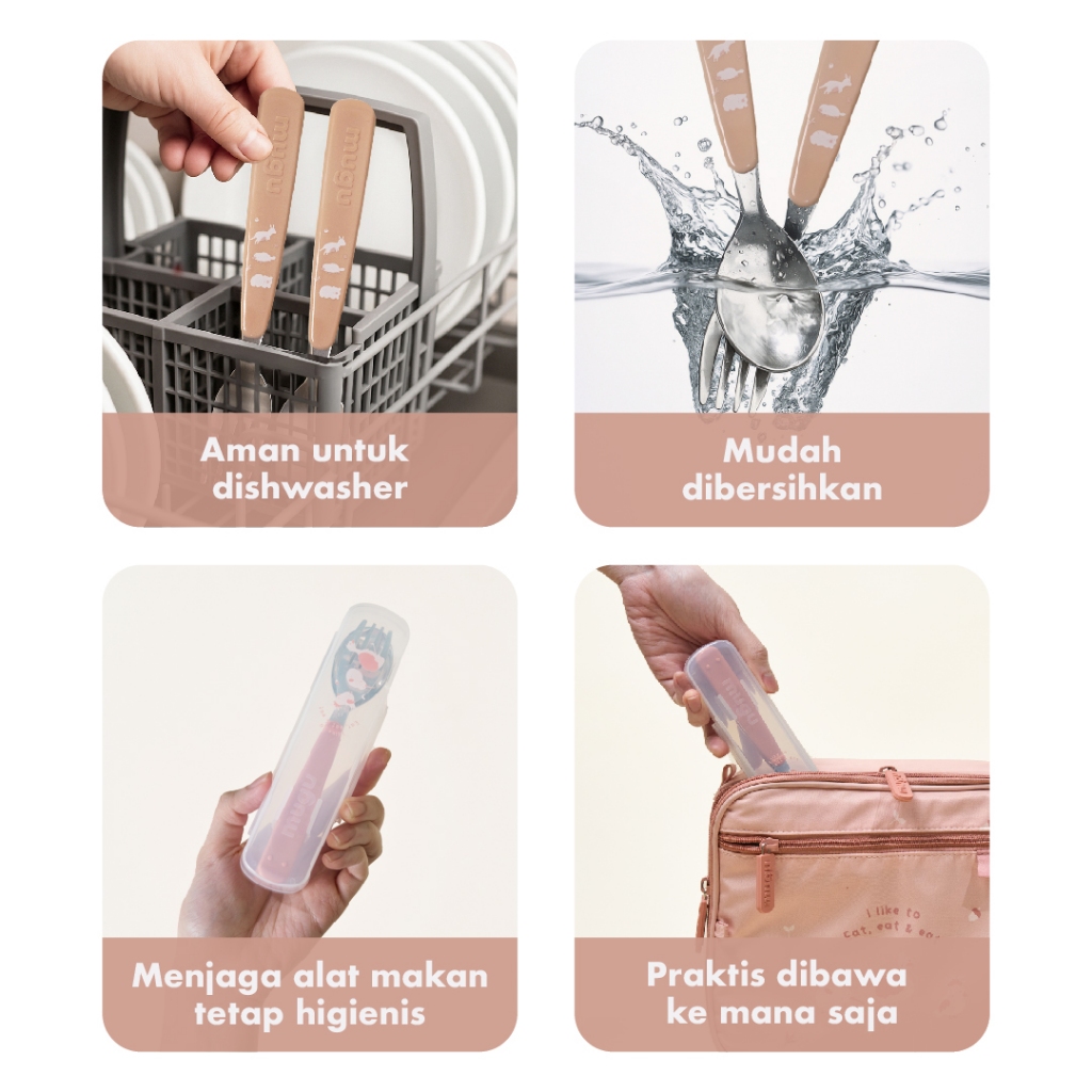 Set Mugu Sendok Garpu Anak Food Grade Foto 4
