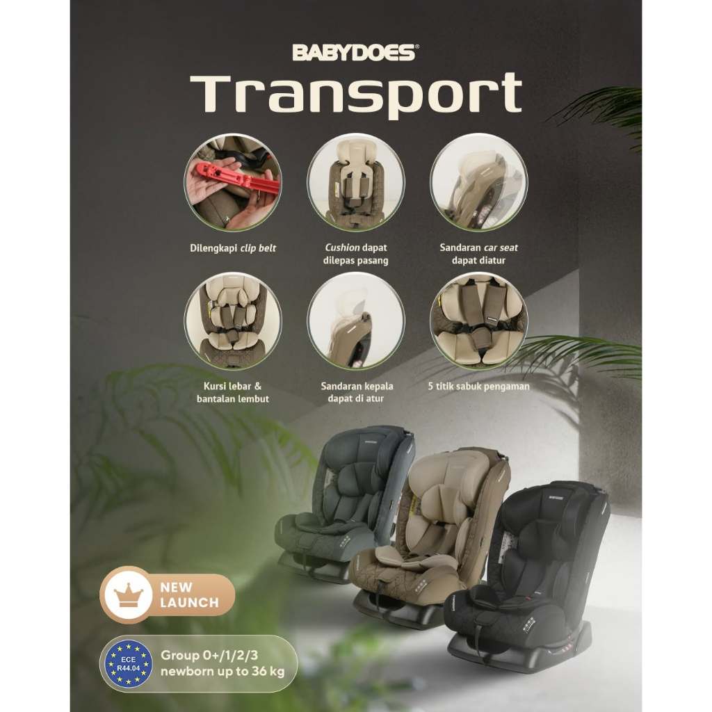 Babydoes Transport Car Seat Grup 0+/I/II/III 5 Point Harness ECE R44/04 Foto 4