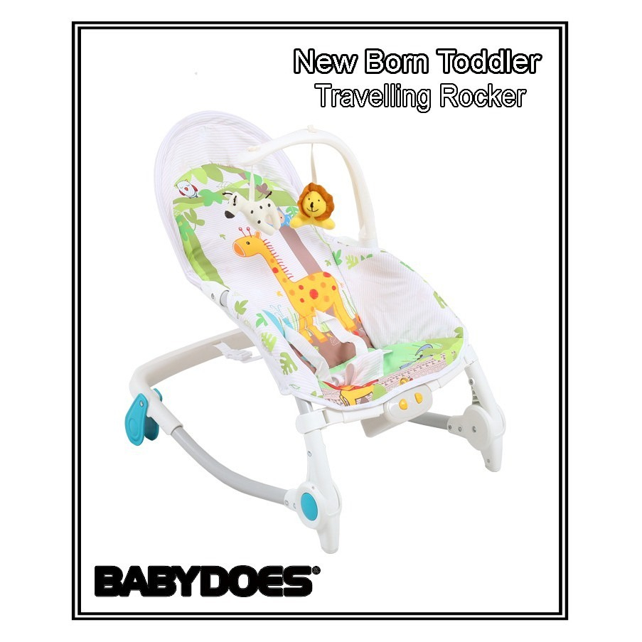 Babydoes Travelling Rocker Comfort Vibrating Bouncer Portable Bayi 0-3 Tahun Foto 8