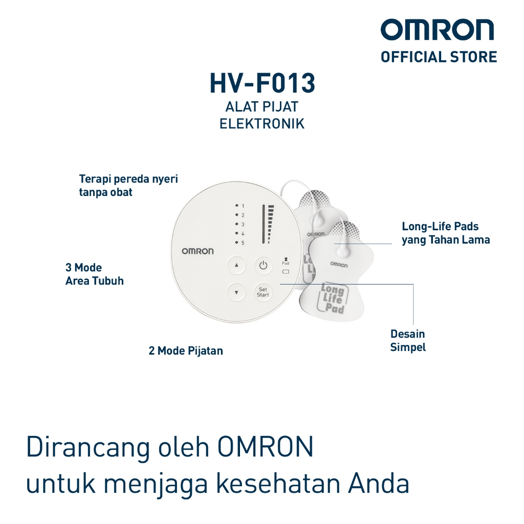 Omron Alat Pijat Elektronik TENS HV-F013 Pulse Massager Portabel 3 Mode Area Tubuh Foto 2
