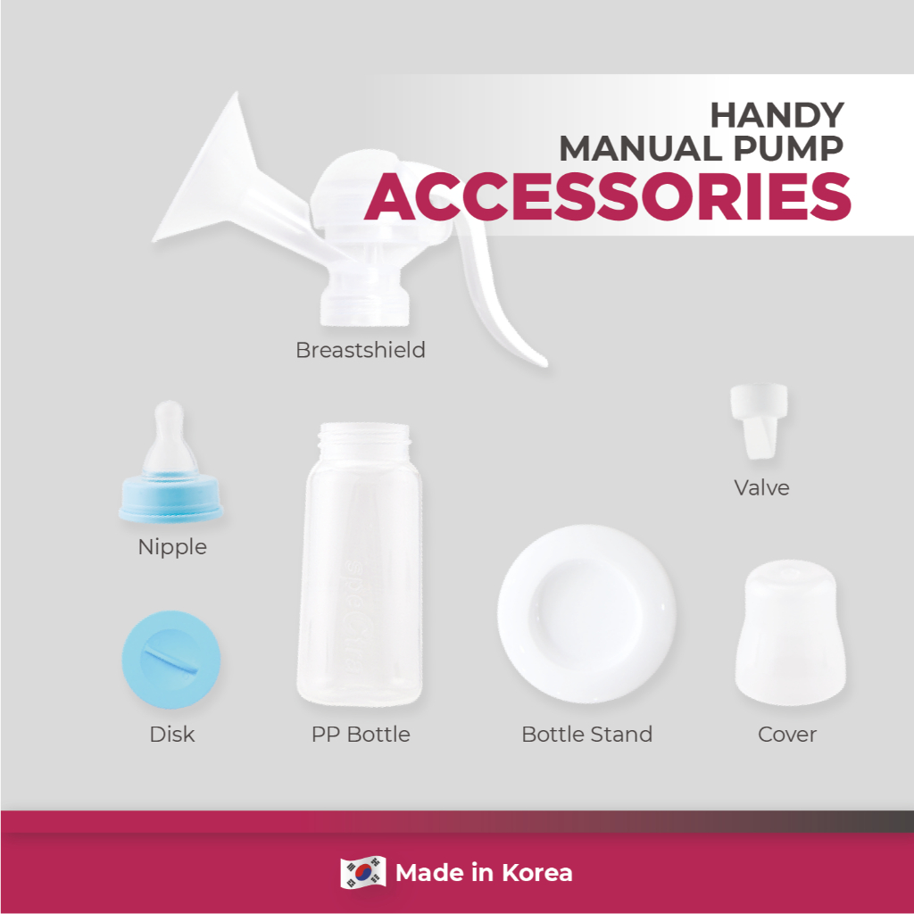 Pompa ASI Manual Spectra Handy Plus Single Pump Portable untuk Ibu Menyusui Foto 3