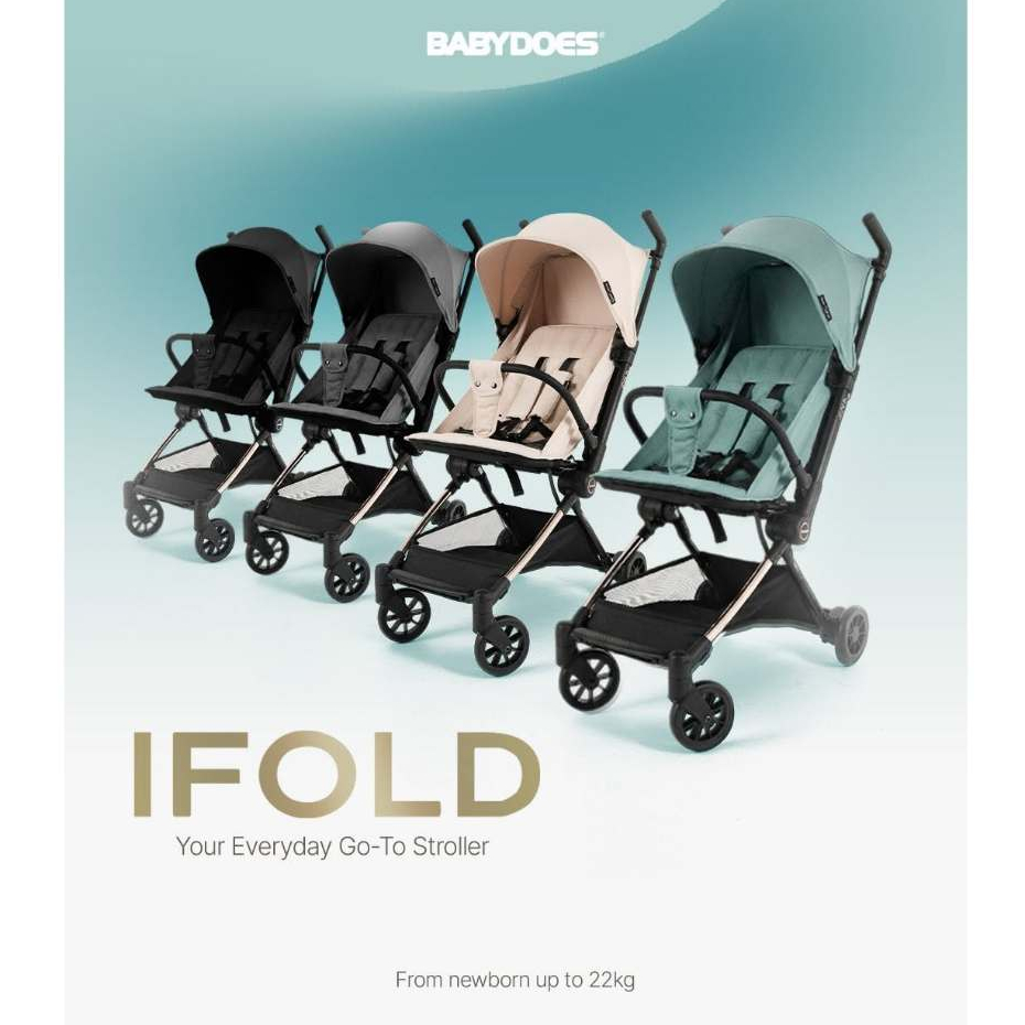 Babydoes IFOLD Stroller Cabin Size Portable Ringan 5 Kg Bawa ke Kabin Pesawat Foto 2