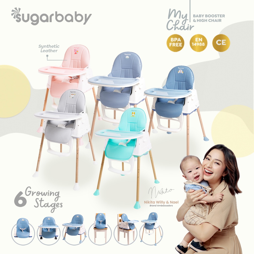 Sugarbaby My Chair Baby Booster High Chair Kursi Makan Bayi 6 Fungsi Multistage Foto 2