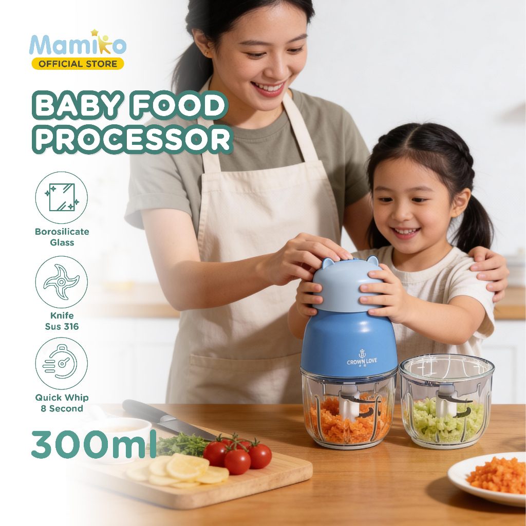 KUB x CL Baby Food Processor Blender Penggiling MPASI Portable Food Grade