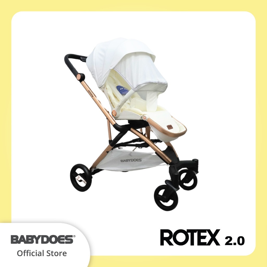 Babydoes Rotex 2.0 Stroller Reversible Kursi Putar 360 Derajat Kanopi Sunshade Foto 8