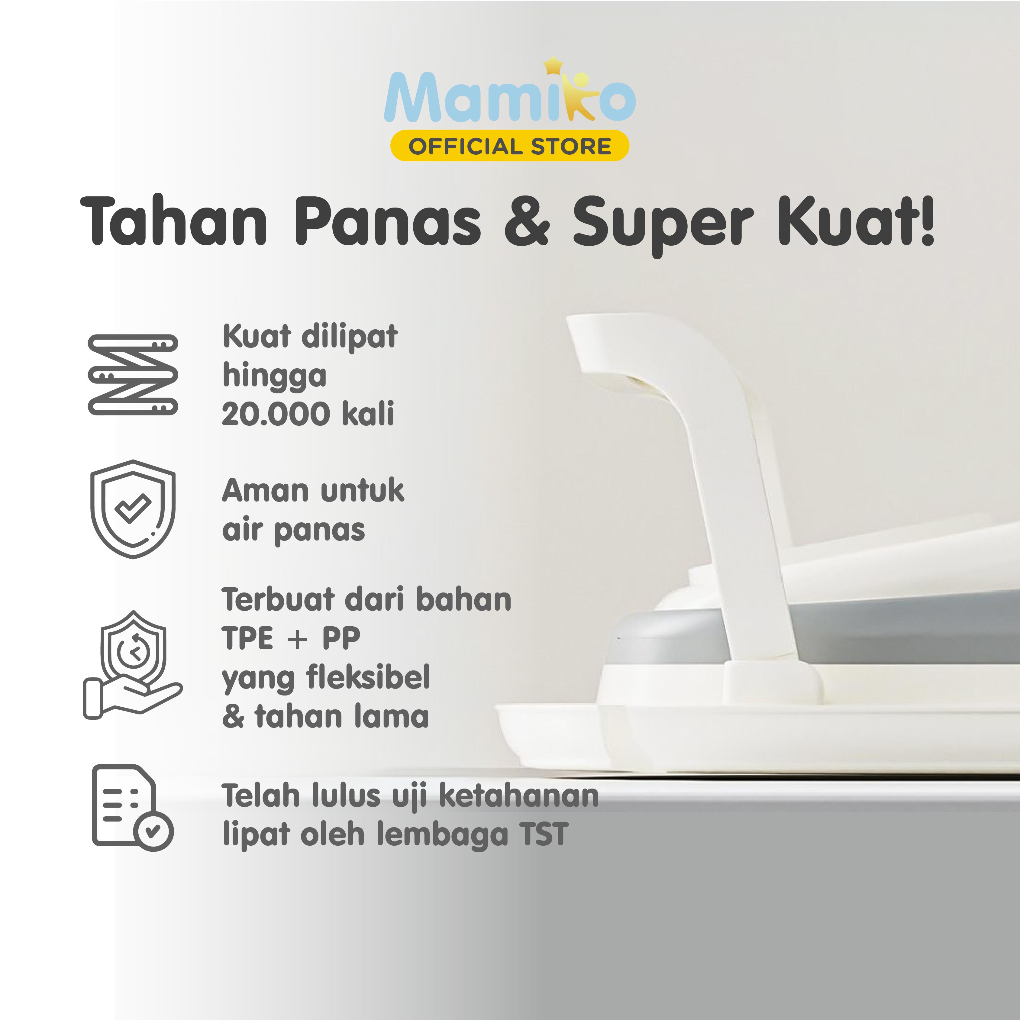 Bak Mandi Bayi Lipat Mamiko Foldable Portable Baby Bath Tub Anti Selip Foto 6