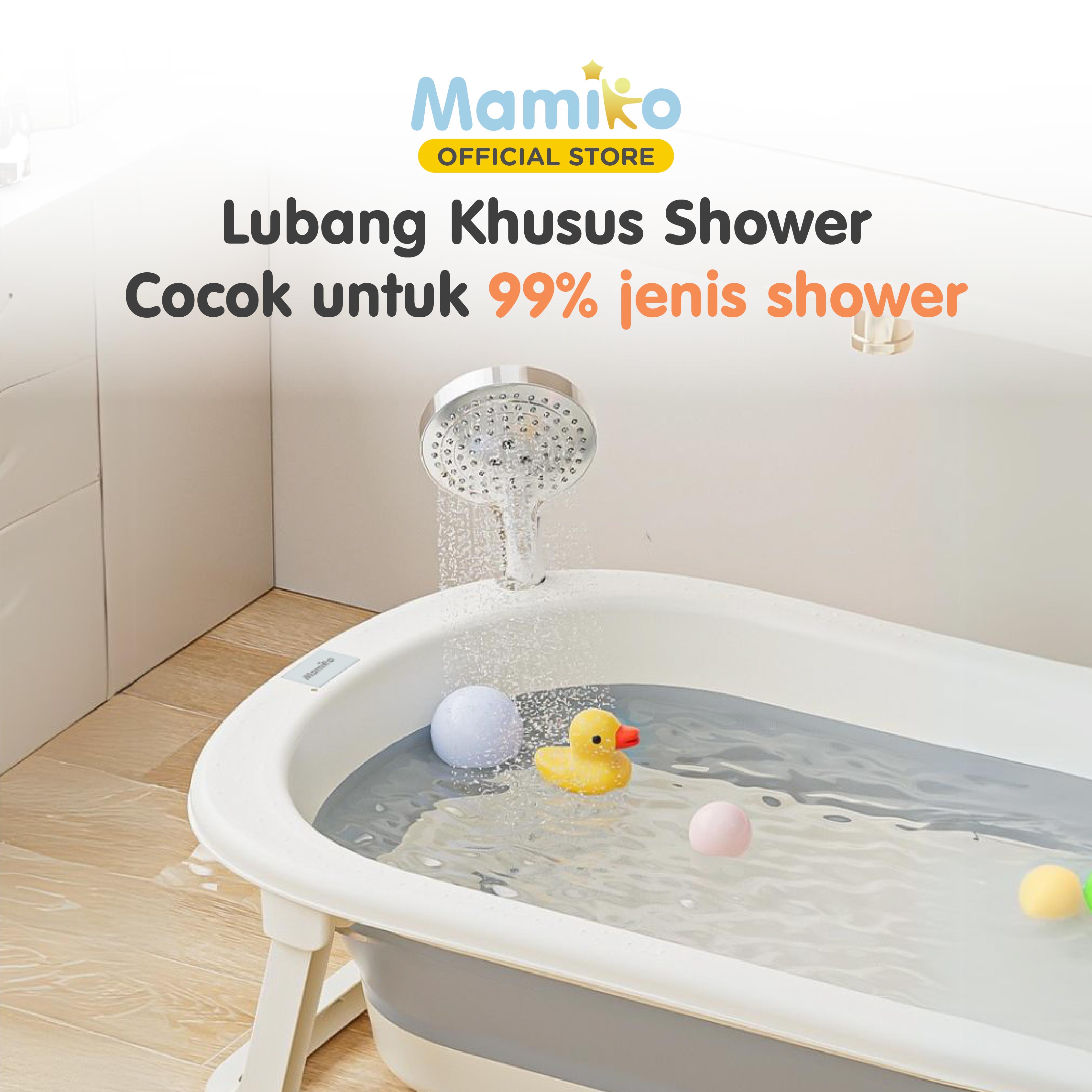 Bak Mandi Bayi Lipat Mamiko Foldable Portable Baby Bath Tub Anti Selip Foto 7